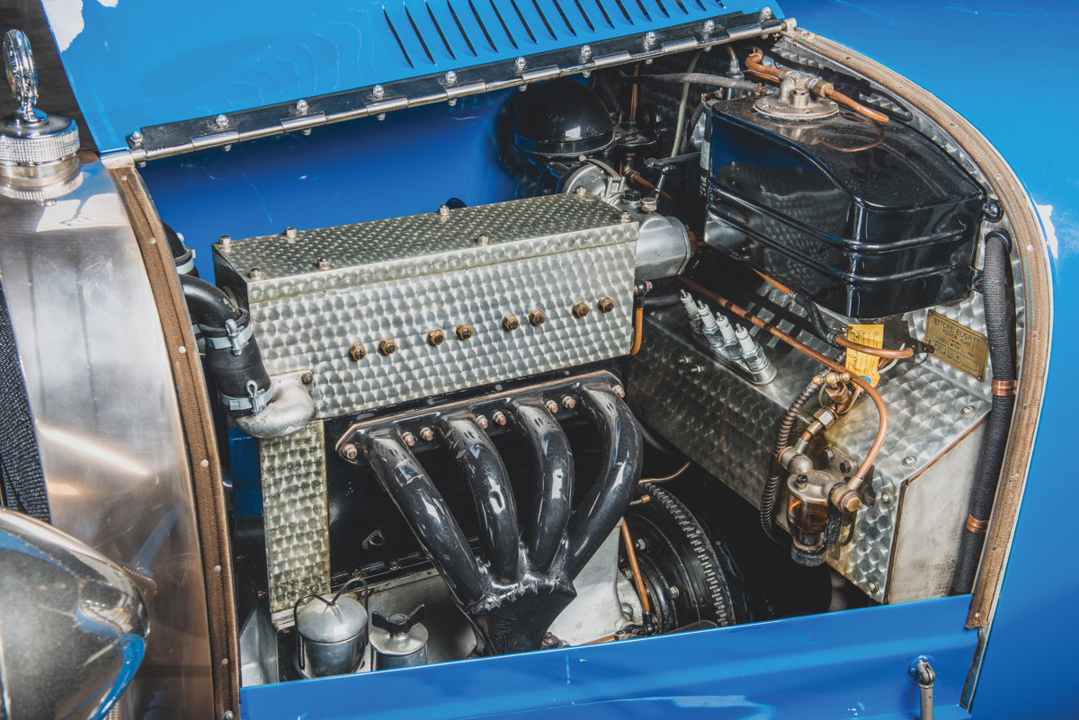 Engine of 1927 Bugatti Type 40 Grand Sport offered at RM Sotheby’s The Guyton Collection live auction 2019